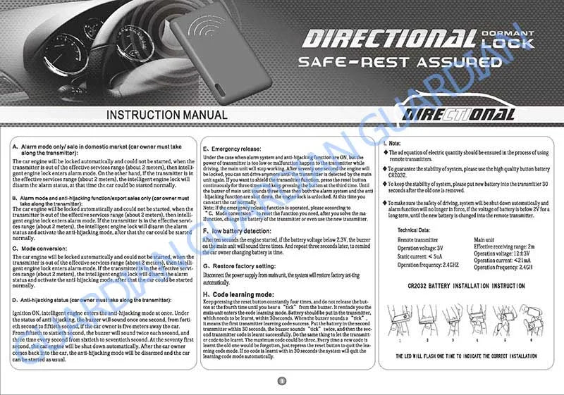 Inmovilizador GA-16 2,4 G, sistema de alarma para automóvil con bloqueo de motor antisecuestro inalámbrico, dispositivo de corte de circuito inteligente, llave RFID inteligente