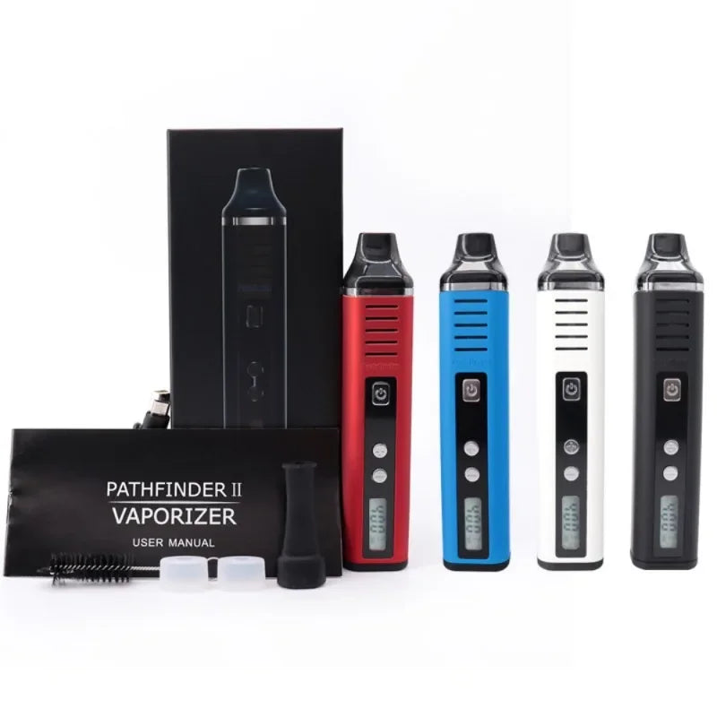 Kits de cigarrillos electrónicos con vaporizador de hierbas secas Pathfinder V2 TAURUS Vape Pen 2200mah Pantalla LCD Control de temperatura Tabaco a base de hierbas