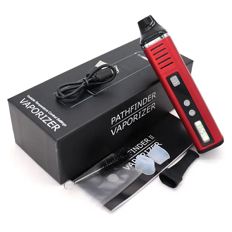 Kits de cigarrillos electrónicos con vaporizador de hierbas secas Pathfinder V2 TAURUS Vape Pen 2200mah Pantalla LCD Control de temperatura Tabaco a base de hierbas