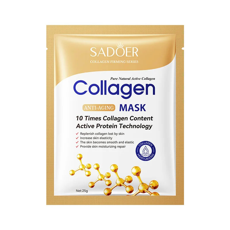 Hyaluronic Acid Collagen Face Mask Moisturizing Firming Brightening Hydrating Facial Masks Oil-control  Korean Skin Care Mask