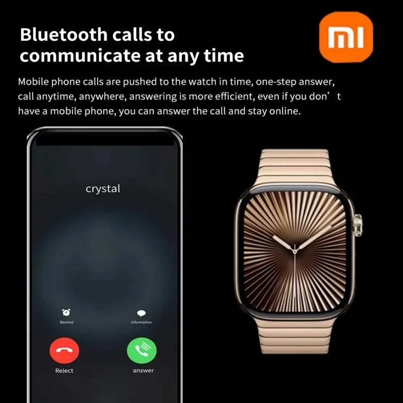 Xiaomi C10 Pro Reloj inteligente de moda NFC resistente al agua para hombres y mujeres Seguimiento GPS Llamadas Bluetooth BT Música Juegos Reloj inteligente de carga inalámbrica