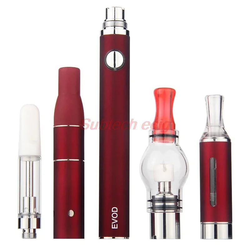 Kits de inicio de vaporizador 4 en 1 Evod Vape Pen con CC-ELL Ago G5 Hierba seca MT3 Eliquid Globo de vidrio Cera Atomizador Aceite espeso Ecigs