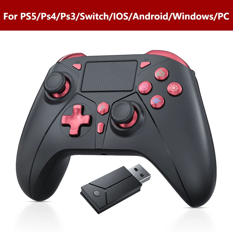 Controlador inalámbrico para consola PS5 compatible con BLACK MYTH WUKONG con vibración dual turbo para accesorios de control de juegos Steam/PC