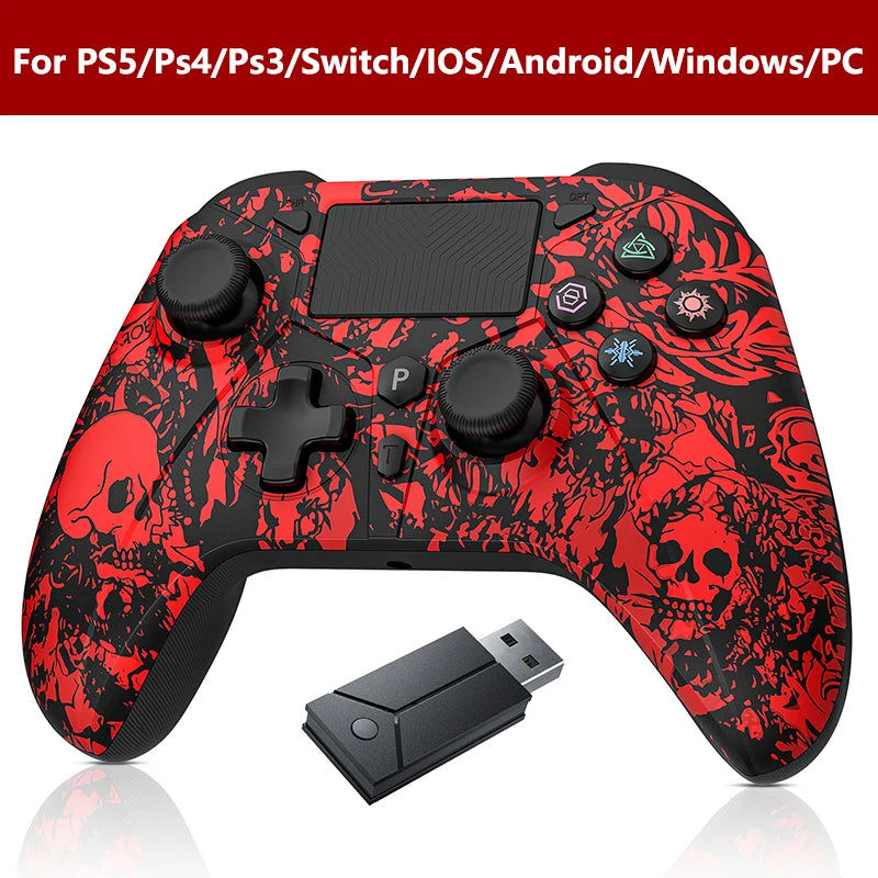 Controlador inalámbrico para consola PS5 compatible con BLACK MYTH WUKONG con vibración dual turbo para accesorios de control de juegos Steam/PC