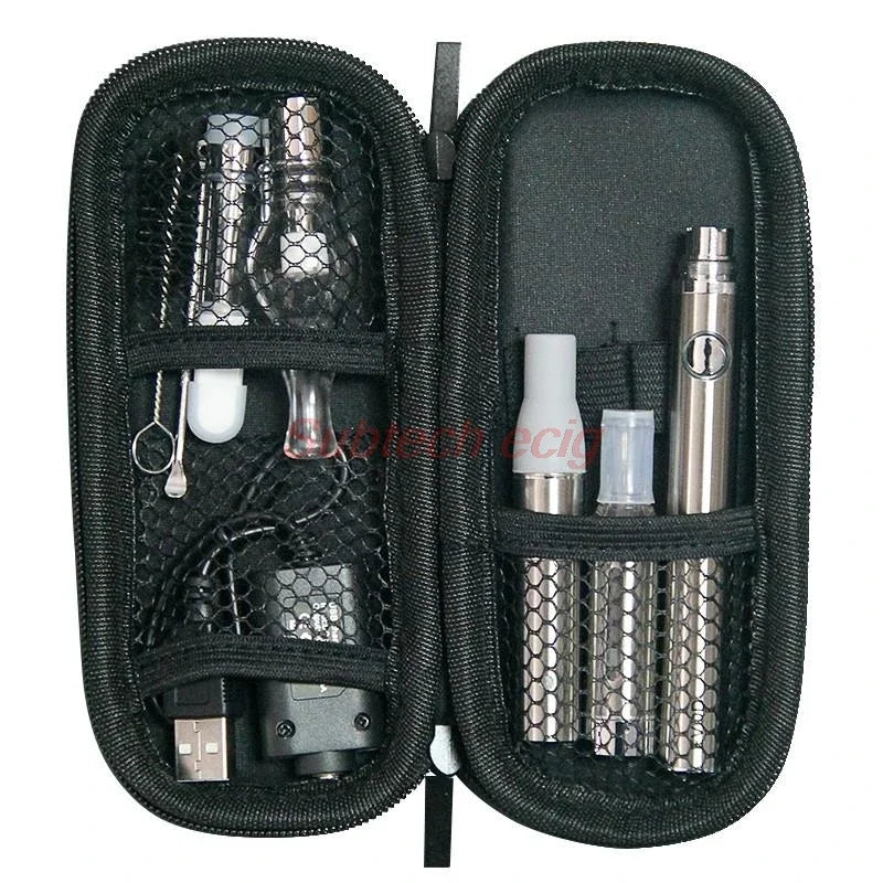 Kits de inicio de vaporizador 4 en 1 Evod Vape Pen con CC-ELL Ago G5 Hierba seca MT3 Eliquid Globo de vidrio Cera Atomizador Aceite espeso Ecigs