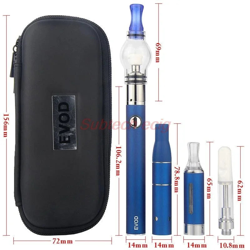 Kits de inicio de vaporizador 4 en 1 Evod Vape Pen con CC-ELL Ago G5 Hierba seca MT3 Eliquid Globo de vidrio Cera Atomizador Aceite espeso Ecigs