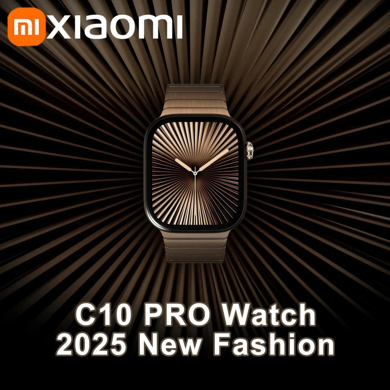 Xiaomi C10 Pro Reloj inteligente de moda NFC resistente al agua para hombres y mujeres Seguimiento GPS Llamadas Bluetooth BT Música Juegos Reloj inteligente de carga inalámbrica