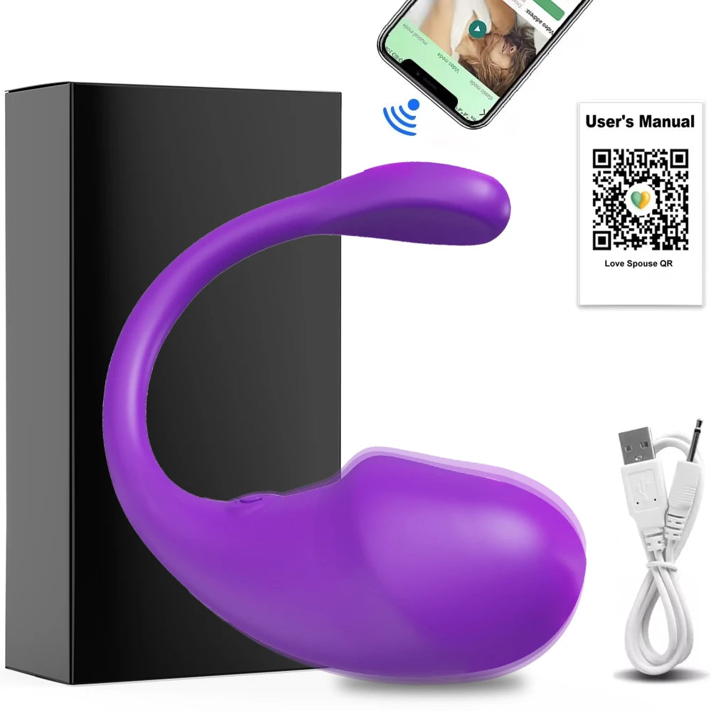 Vibrador inalámbrico Bluetooth para punto G para mujeres, consolador con aplicación de control remoto, huevo vibrador, bragas femeninas, juguetes sexuales para adultos